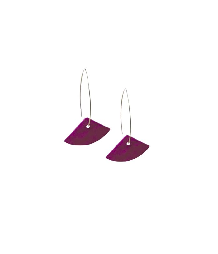 Aventurine, bijoux de créateurs, bijoux originaux, bijoux de créateurs, boucles d'oreilles Odessa, Fuchsia de Oana Millet