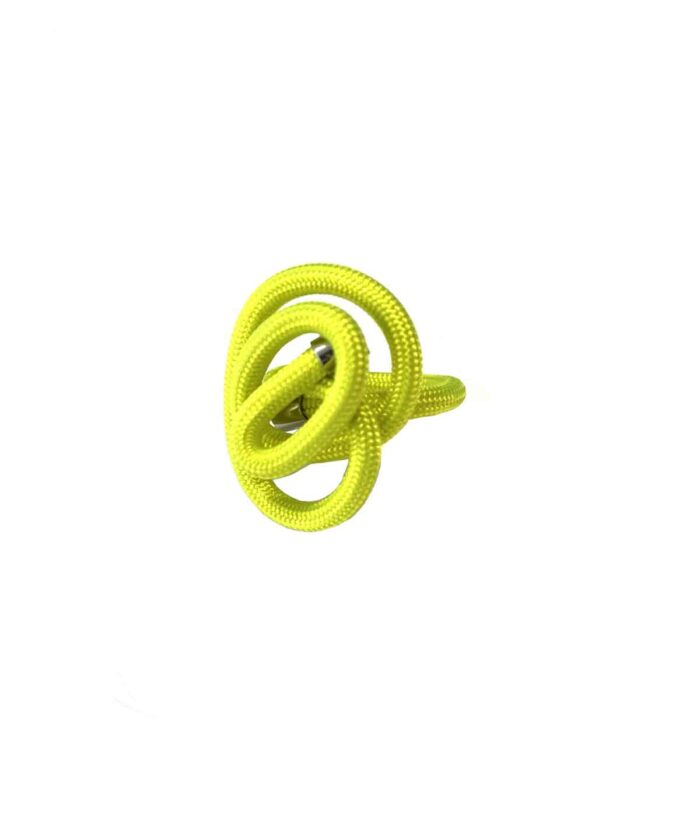 Aventurine, bijoux de créateurs, bijoux originaux, bijoux fantaisie, bague Sibel jaune fluo de Samuel Coraux